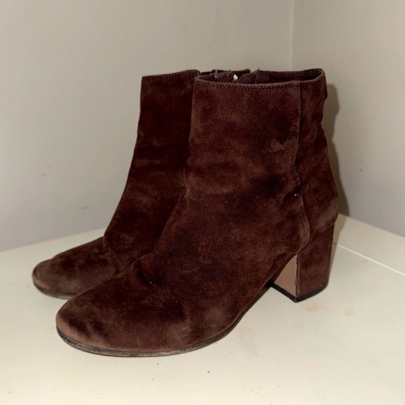 Coach Brown Suede Ankle Boots - Picture 3 of 8